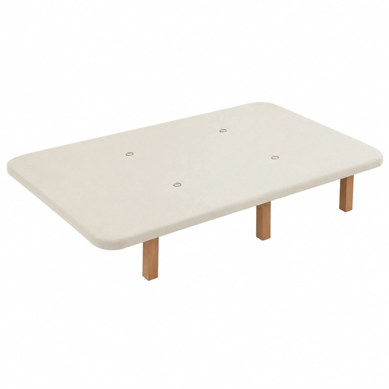 Base Tapizada con Válvulas de Transpiración y Patas de Madera 135x190 cm