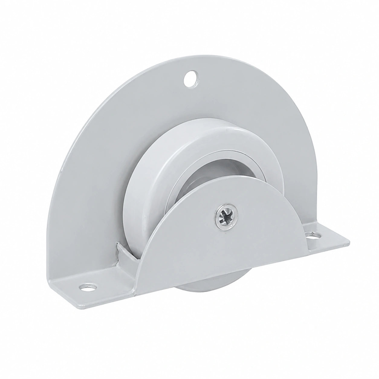 Juego de 4 Ruedas Ocultas SEMICIRCULARES para Camas Nido, Soporta hasta 60kg, Diámetro de 50mm, Goma Gris