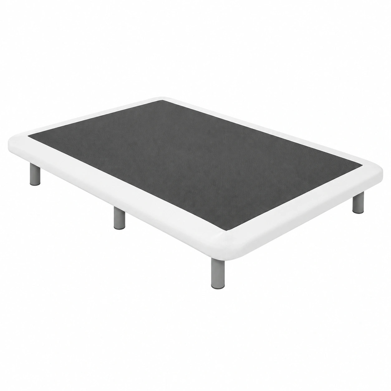 Base Tapizada en Polipiel Blanca con Sistema Antirruido y Estructura Robusta - 120x190 cm