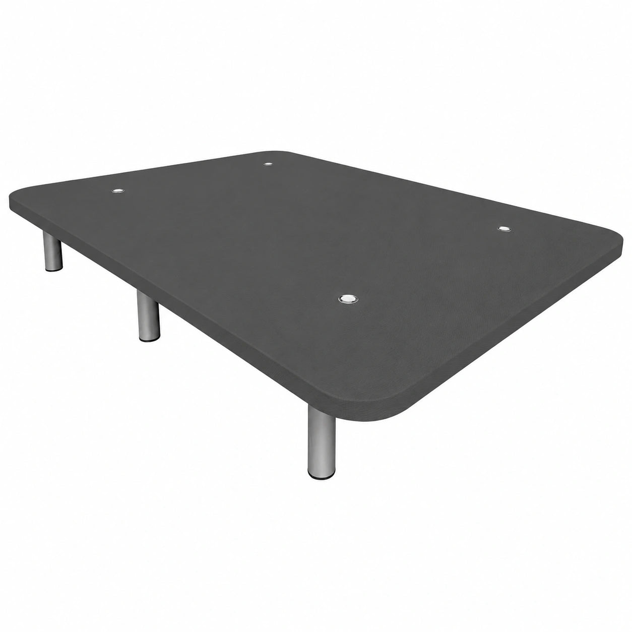 Base para Cama Reforzada con 5 Barras, 6 Patas Metálicas, 90x190 cm, Gris Oscuro