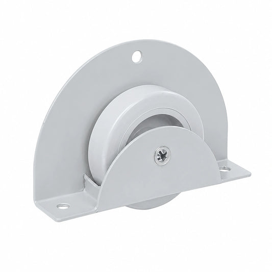 Juego de 4 Ruedas Ocultas SEMICIRCULARES para Camas Nido, Soporta hasta 60kg, Diámetro de 50mm, Goma Gris