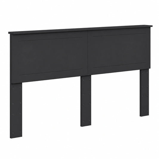 Cabecero de Madera Negra 150 cm con Diseño Moderno, Fácil Ensamblaje