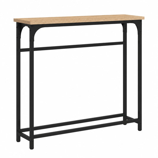 Mesa Consola de Madera Compuesta en Roble Sonoma 75x20x75 cm