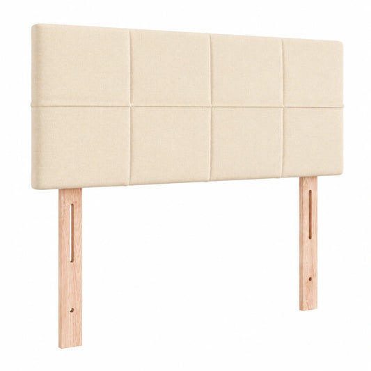 Cabecero de Cama Acolchado Antimanchas en Tela Crema 100x5x78/88 cm