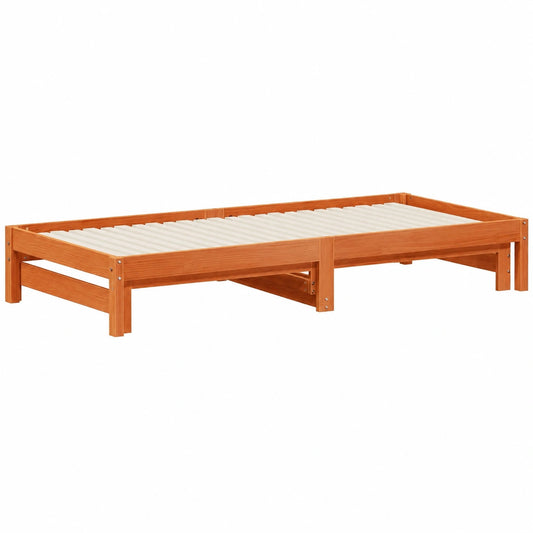 Sofá Cama Nido de Madera Maciza de Pino Marrón para Salón