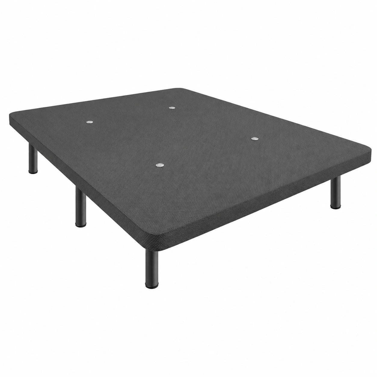 Base Tapizada Transpirable 3D con Estructura Metálica Robusta y Patas Ajustables, 150 x 200 cm, Gris Oscuro