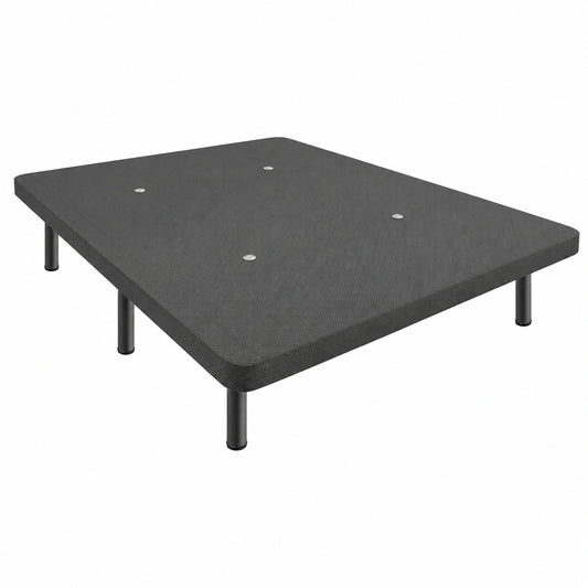 Base Tapizada Transpirable 3D con Estructura Metálica Robusta y Patas Ajustables, 150 x 200 cm, Gris Oscuro