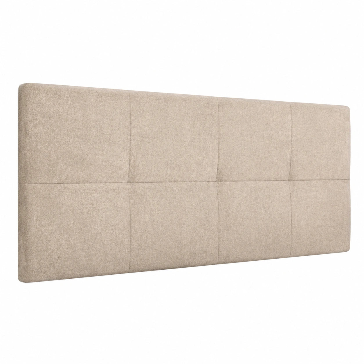 Cabecero de Cama Tapizado Antimanchas Málaga, Beige 200x210 cm