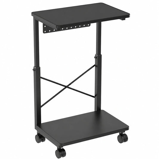 Soporte Ajustable para Torre de PC con Ruedas y Capacidad hasta 80 kg